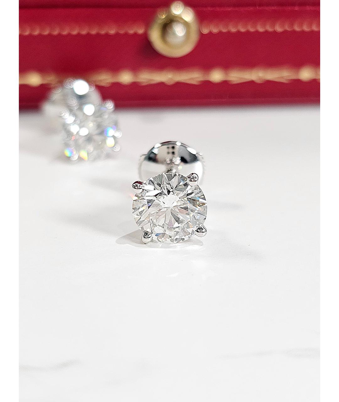 CARTIER Серебряные серьги из белого золота, фото 4