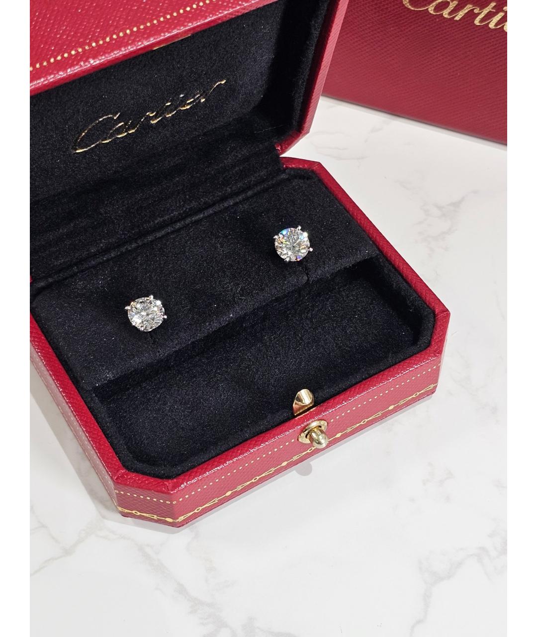 CARTIER Серебряные серьги из белого золота, фото 7