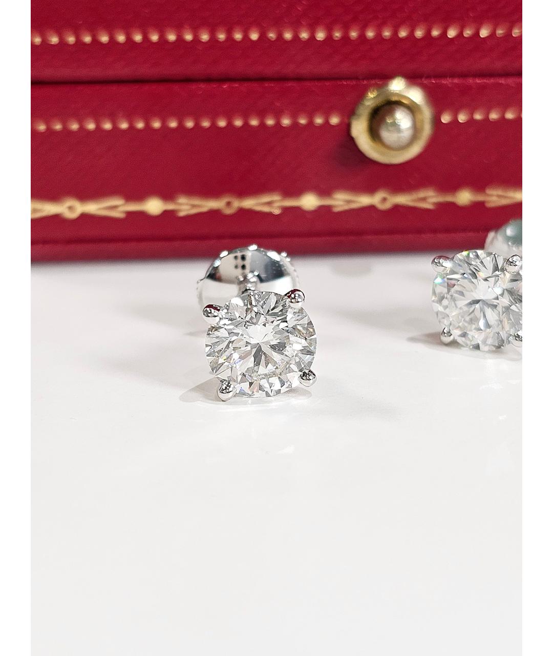 CARTIER Серебряные серьги из белого золота, фото 3