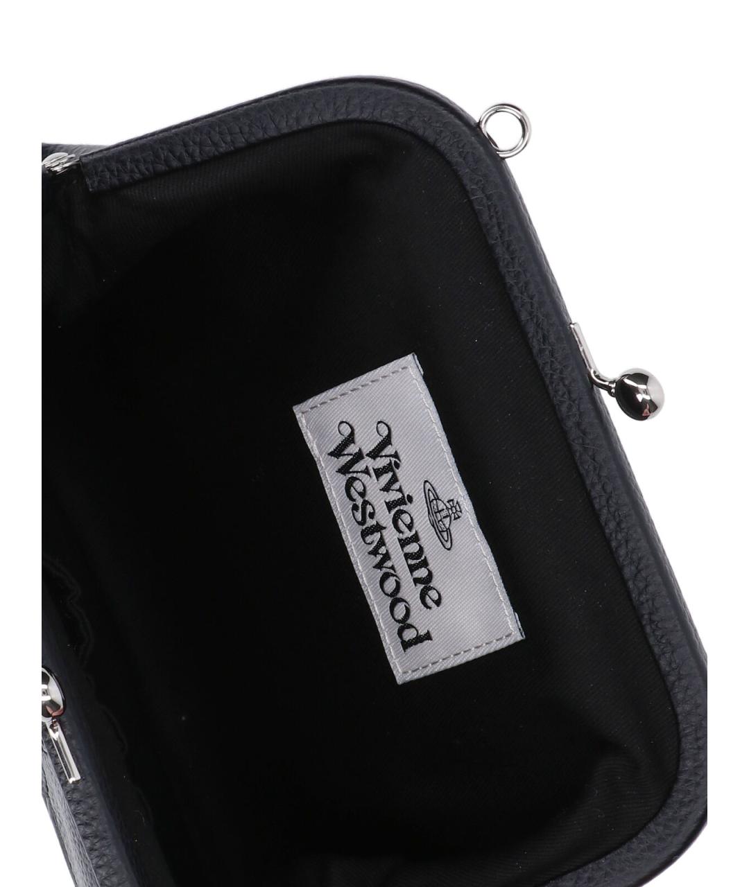VIVIENNE WESTWOOD Черная сумка через плечо, фото 4