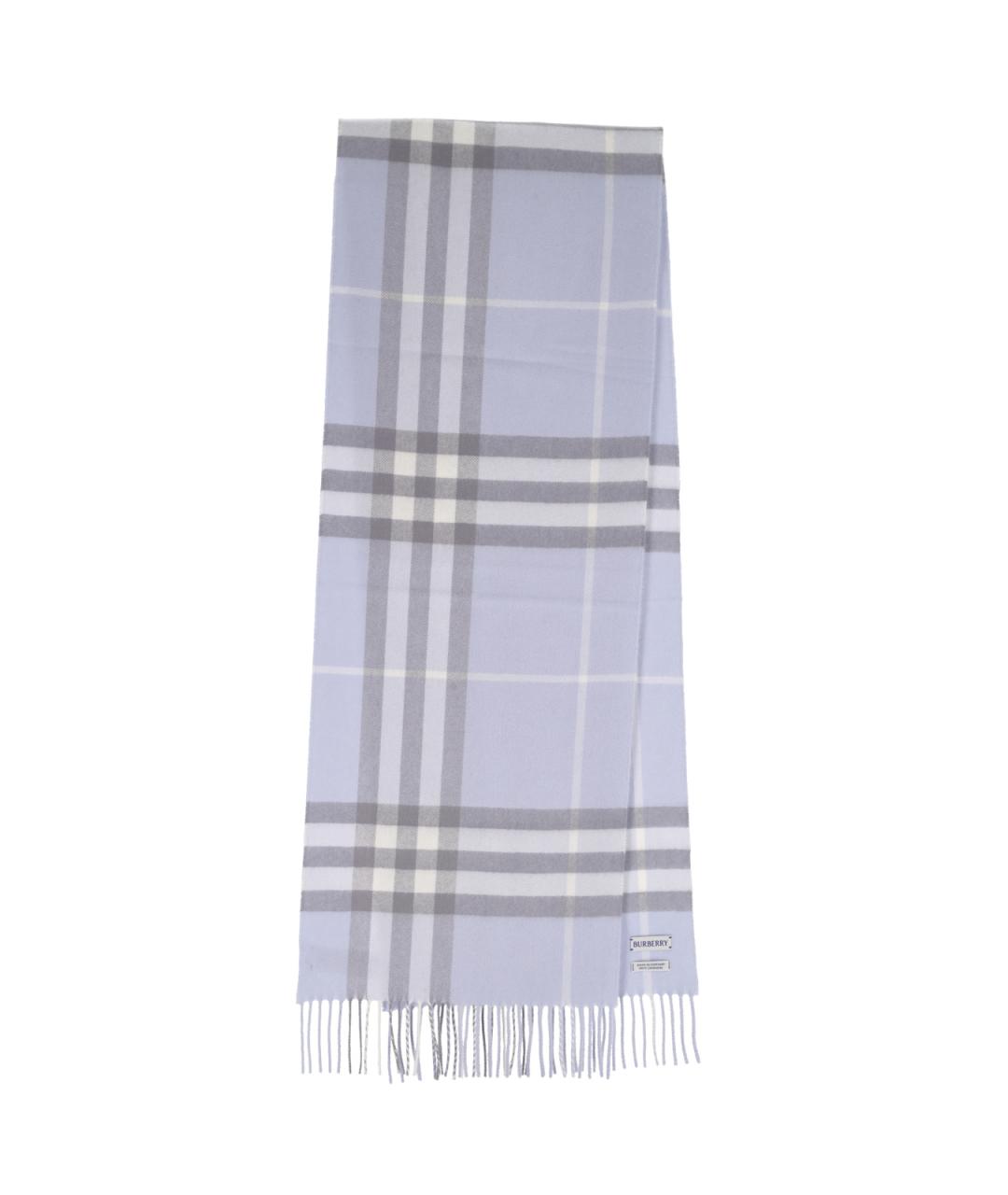 BURBERRY Фиолетовый кашемировый шарф, фото 1