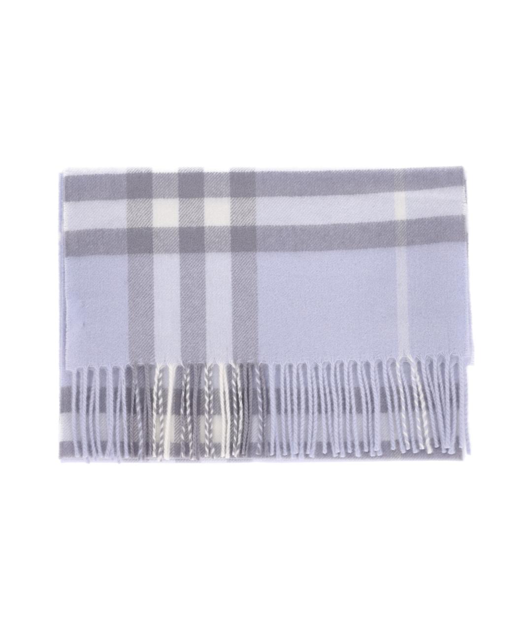 BURBERRY Фиолетовый кашемировый шарф, фото 2