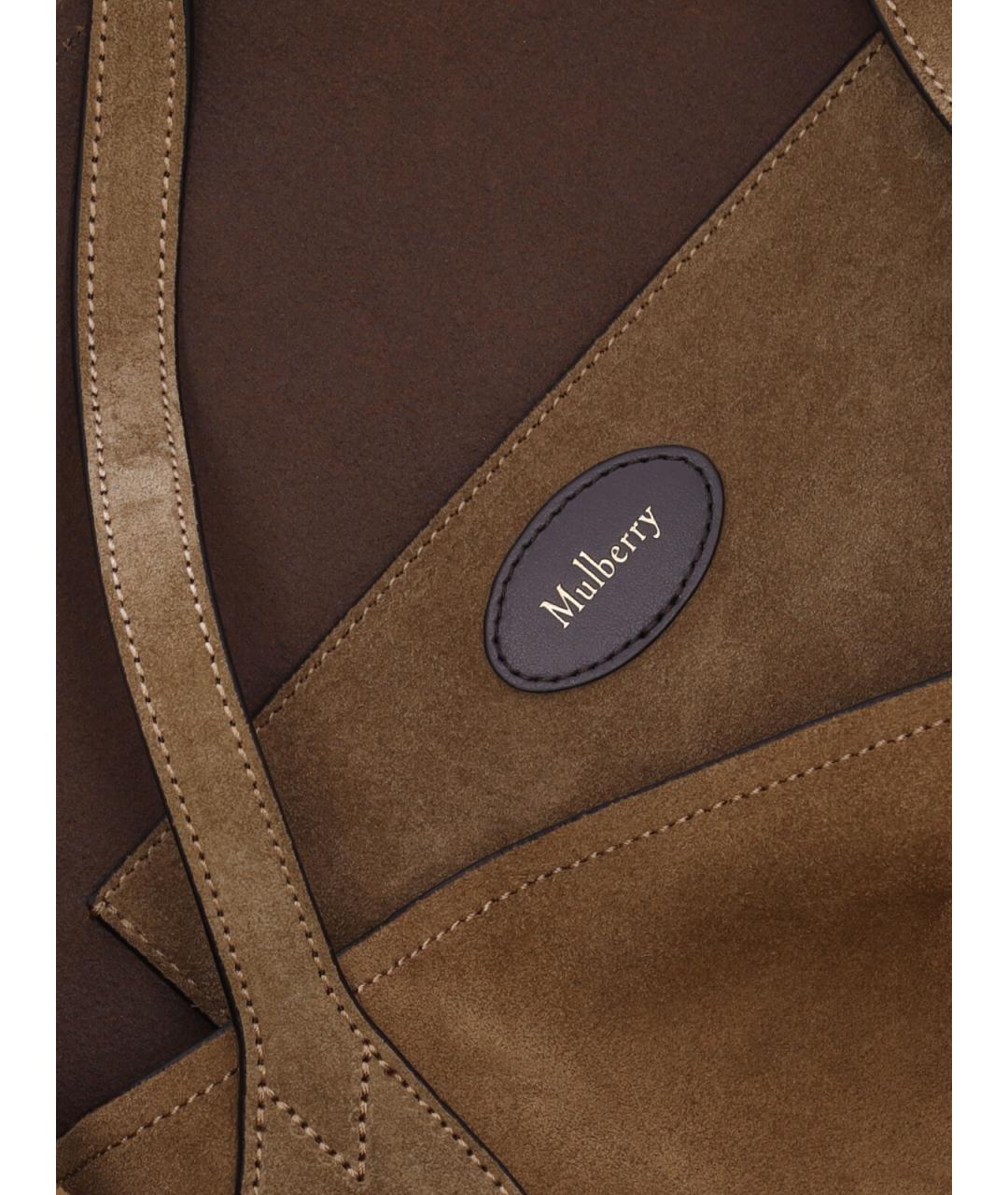 MULBERRY Коричневая кожаная сумка тоут, фото 4