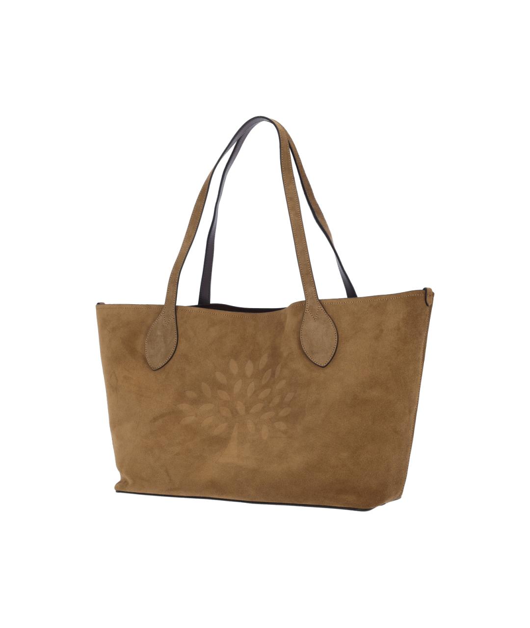 MULBERRY Коричневая кожаная сумка тоут, фото 2