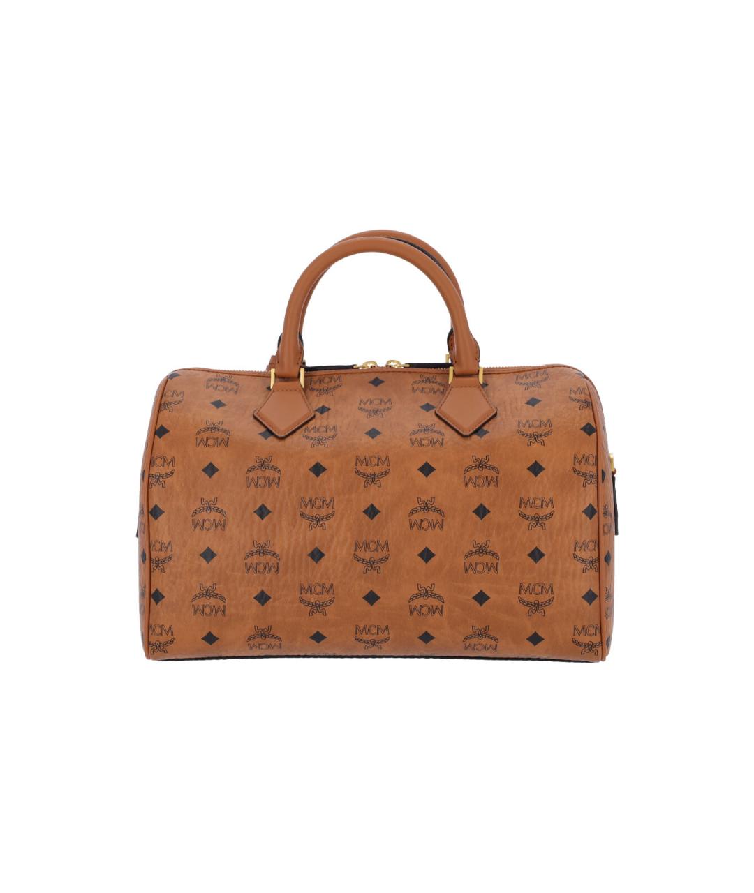 MCM Коричневая сумка тоут из искусственной кожи, фото 3