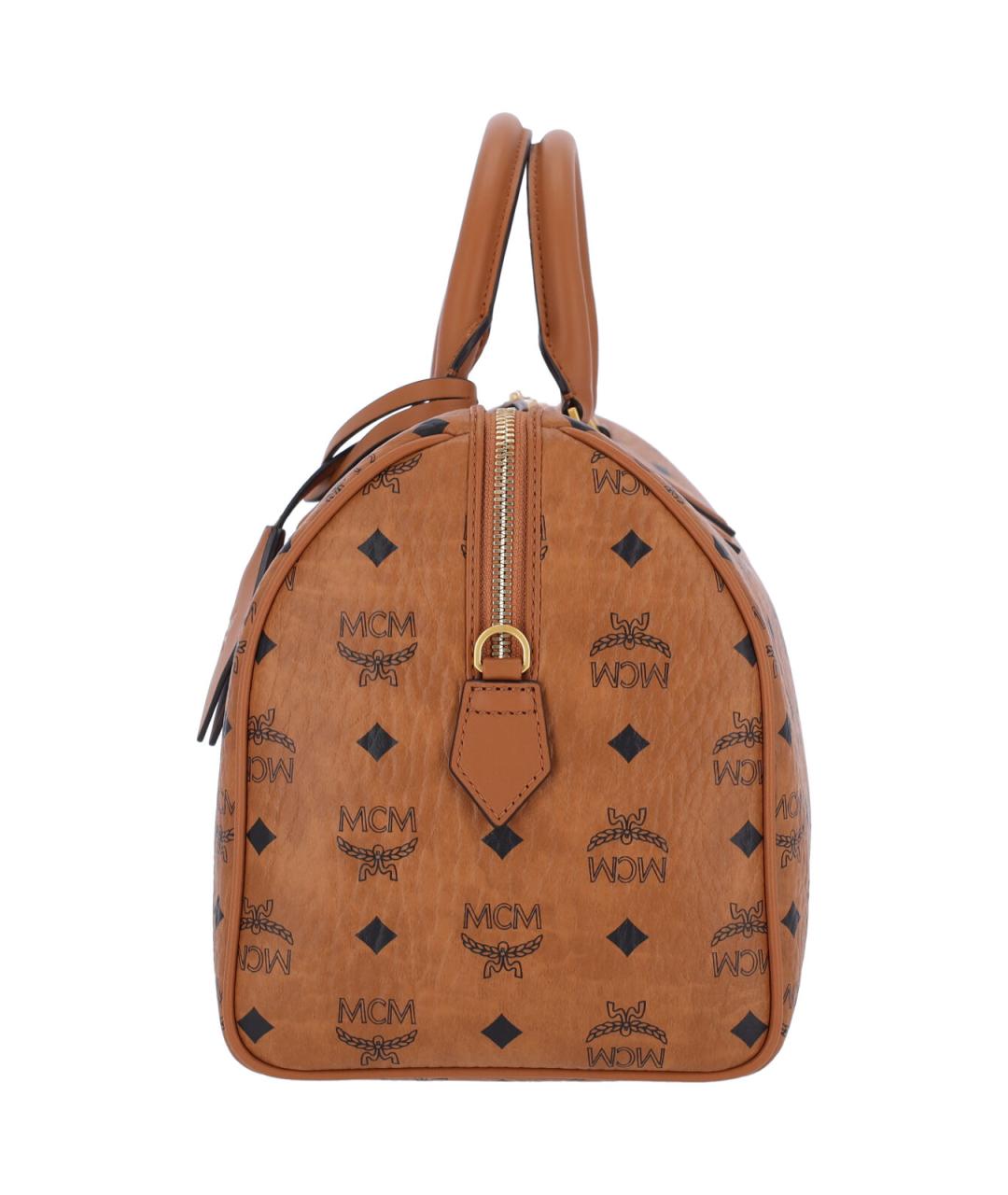 MCM Коричневая сумка тоут из искусственной кожи, фото 5