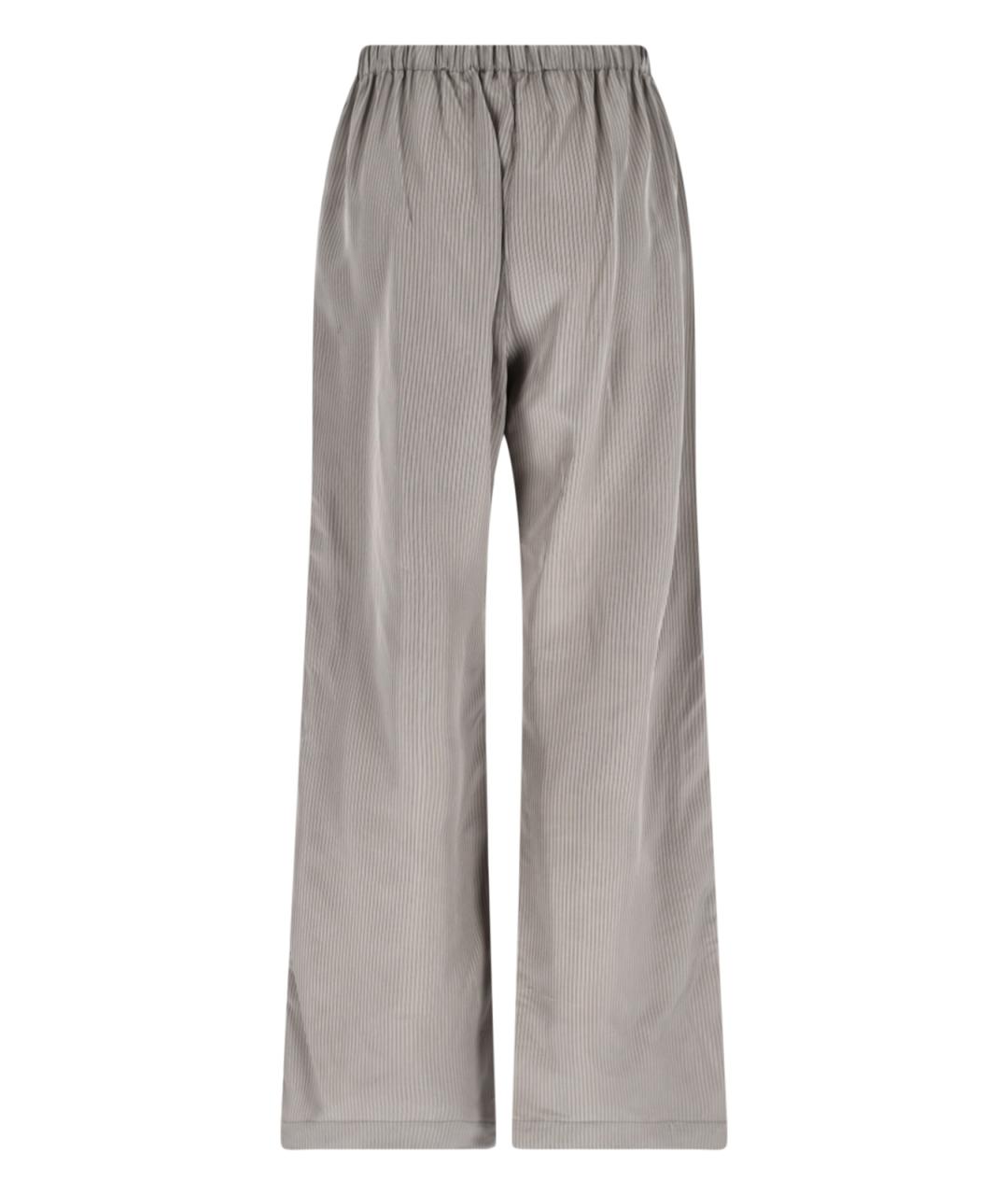 ROHE Серые вискозные прямые брюки, фото 2