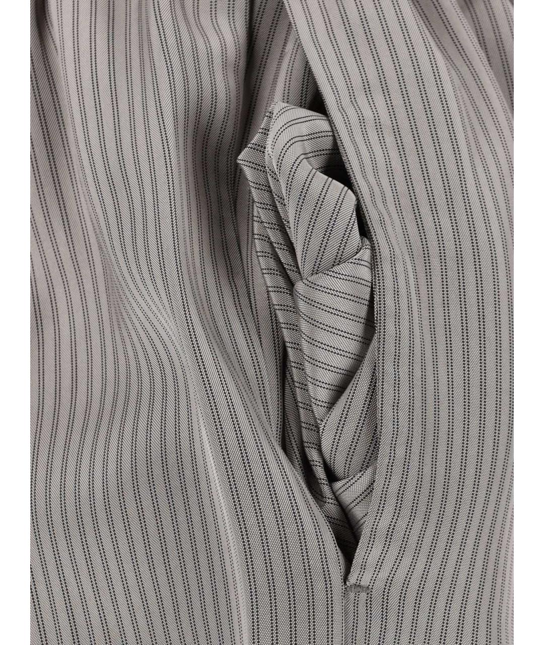 ROHE Серые вискозные прямые брюки, фото 5