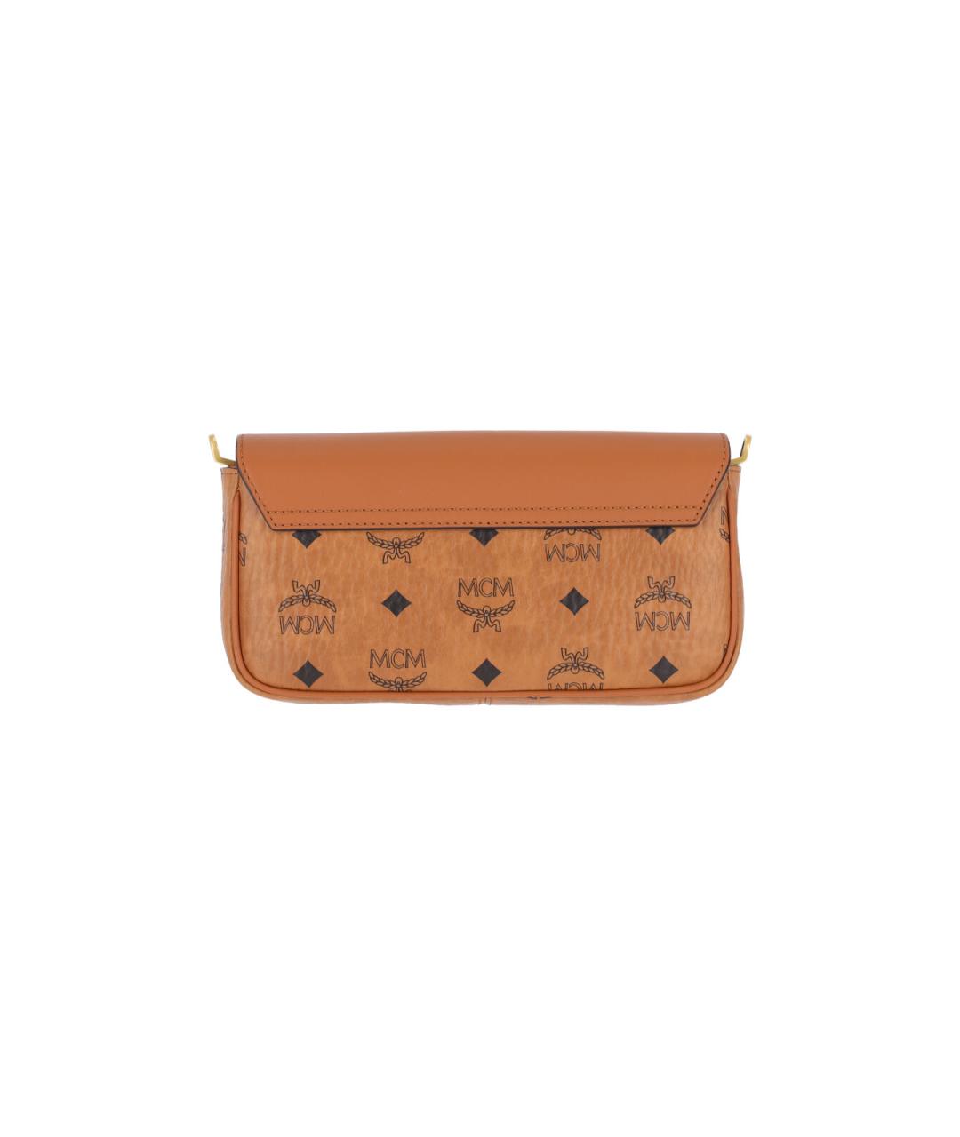 MCM Коричневая сумка через плечо из искусственной кожи, фото 3