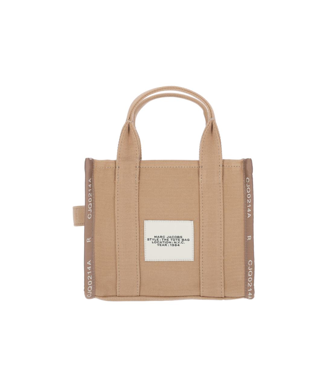 MARC JACOBS Коричневая хлопковая сумка тоут, фото 3