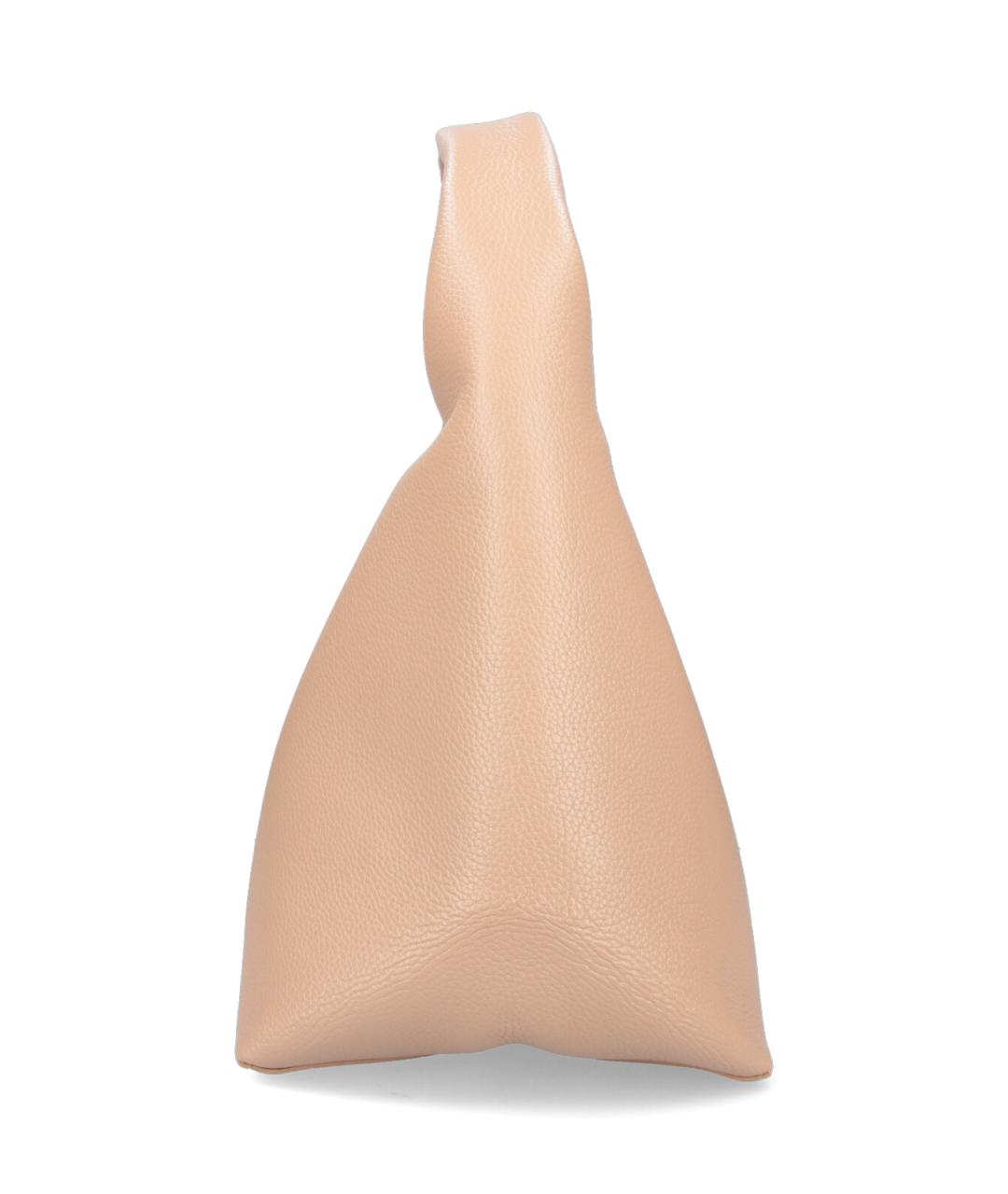 MARC JACOBS Бежевая кожаная сумка с короткими ручками, фото 5