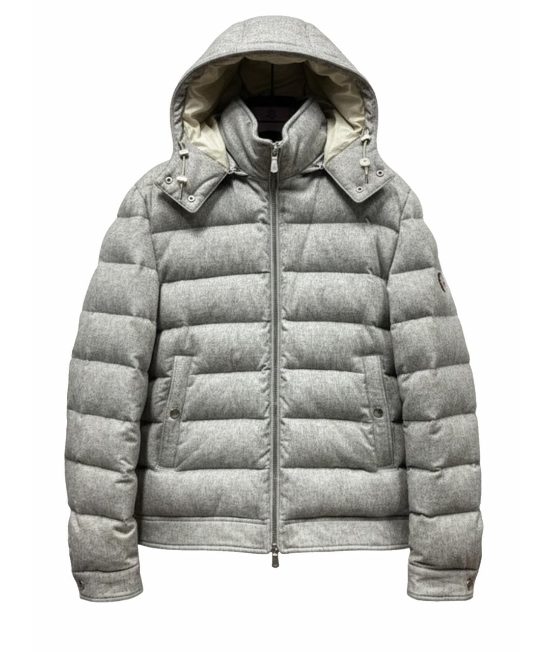 ELEVENTY Серый кашемировый пуховик, фото 1