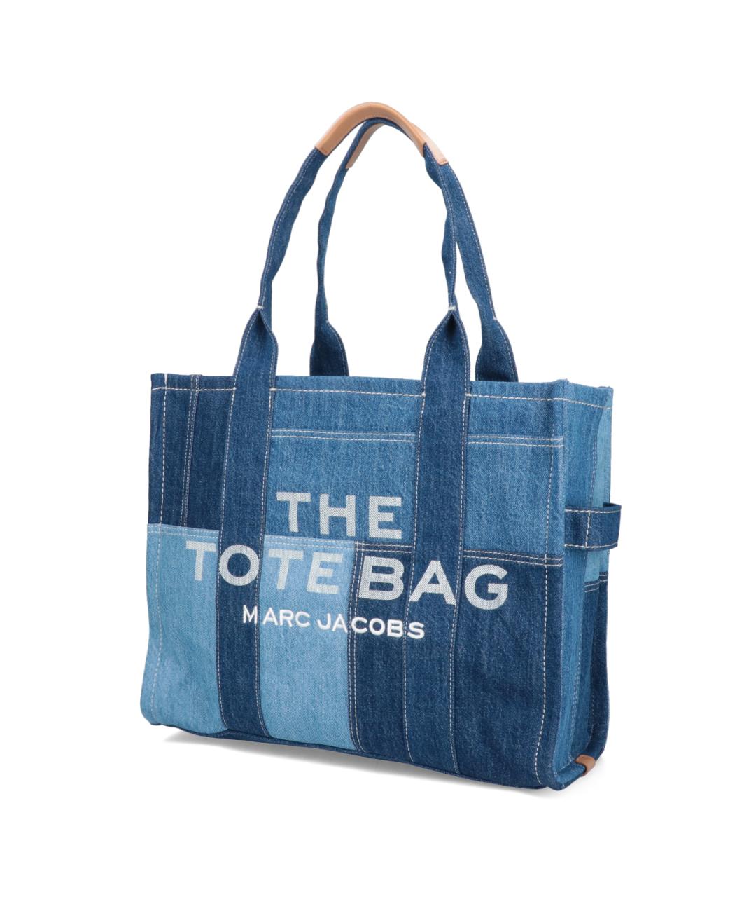 MARC JACOBS Синяя хлопковая сумка тоут, фото 2