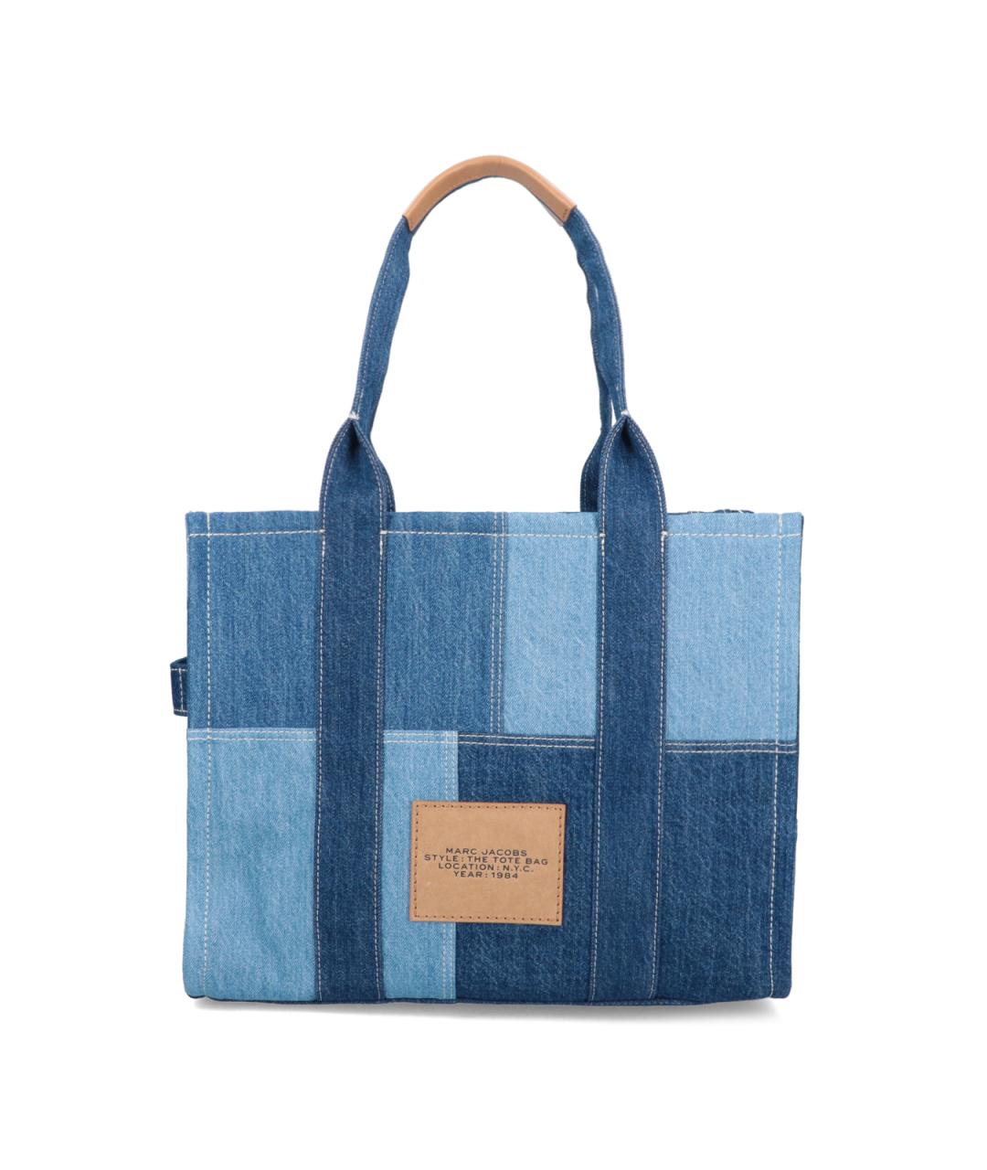 MARC JACOBS Синяя хлопковая сумка тоут, фото 3