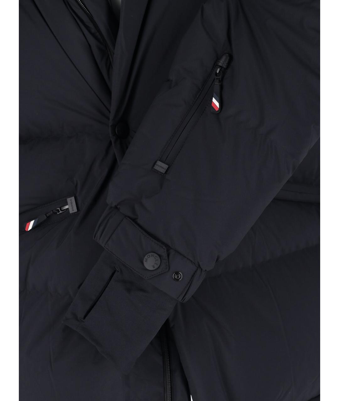 MONCLER GRENOBLE Черный полиэстеровый пуховик, фото 5