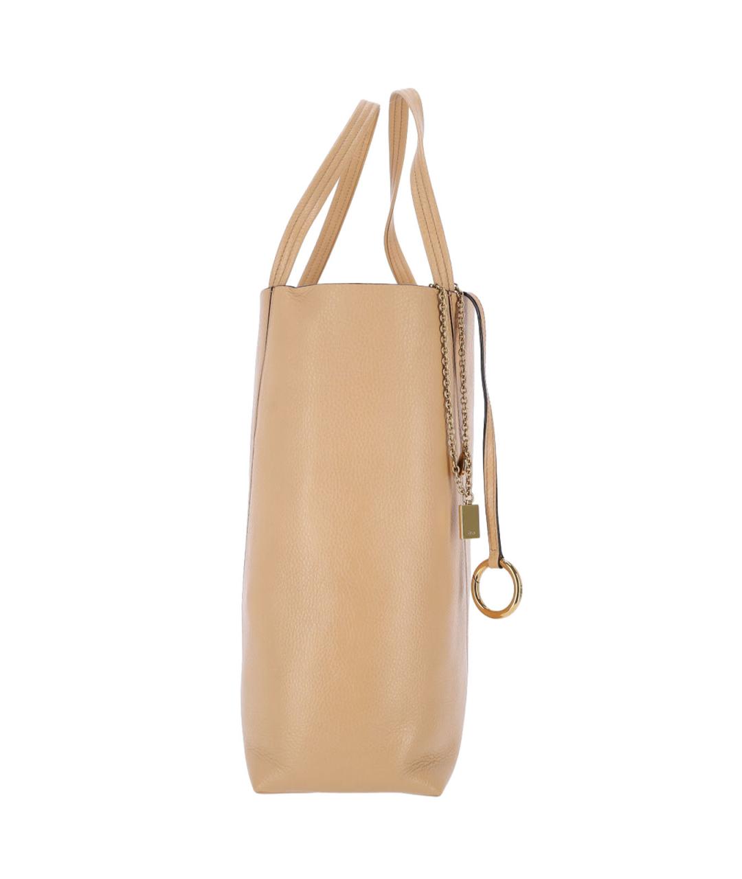 CHLOE Коричневая кожаная сумка через плечо, фото 5