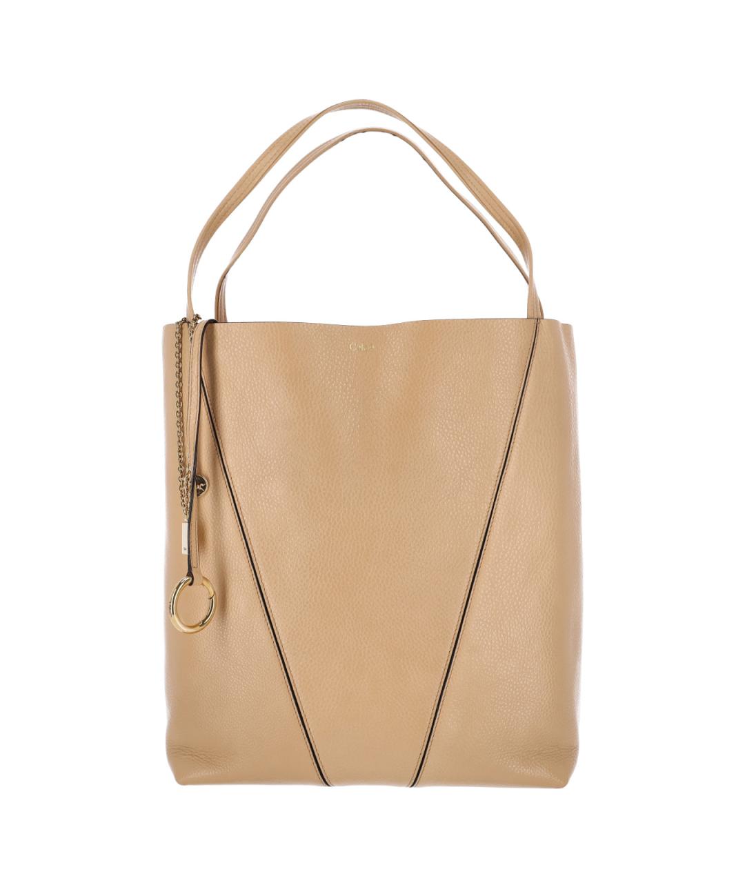 CHLOE Коричневая кожаная сумка через плечо, фото 1