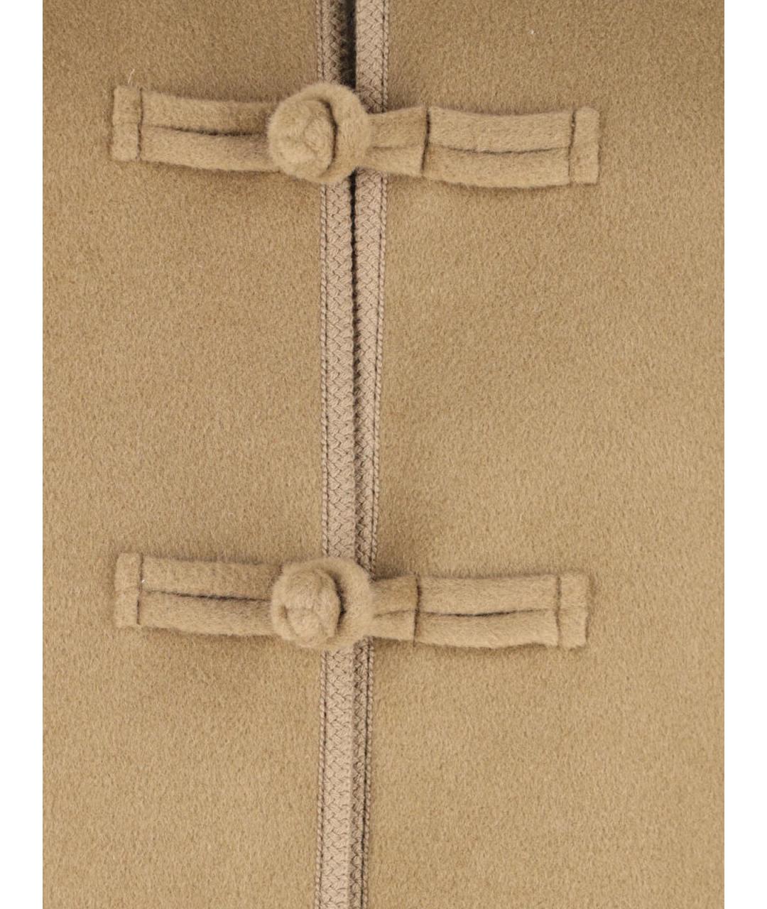 ROHE Коричневое шерстяное пальто, фото 4