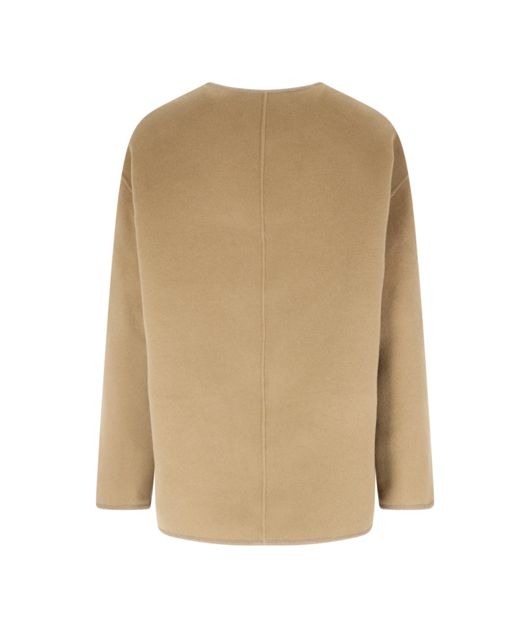 ROHE Коричневое шерстяное пальто, фото 2