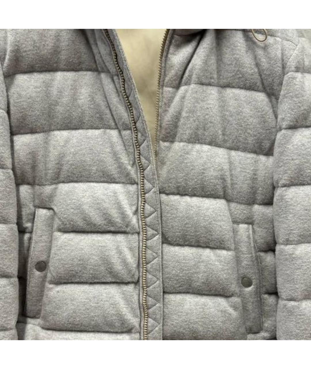 ELEVENTY Серый кашемировый пуховик, фото 4