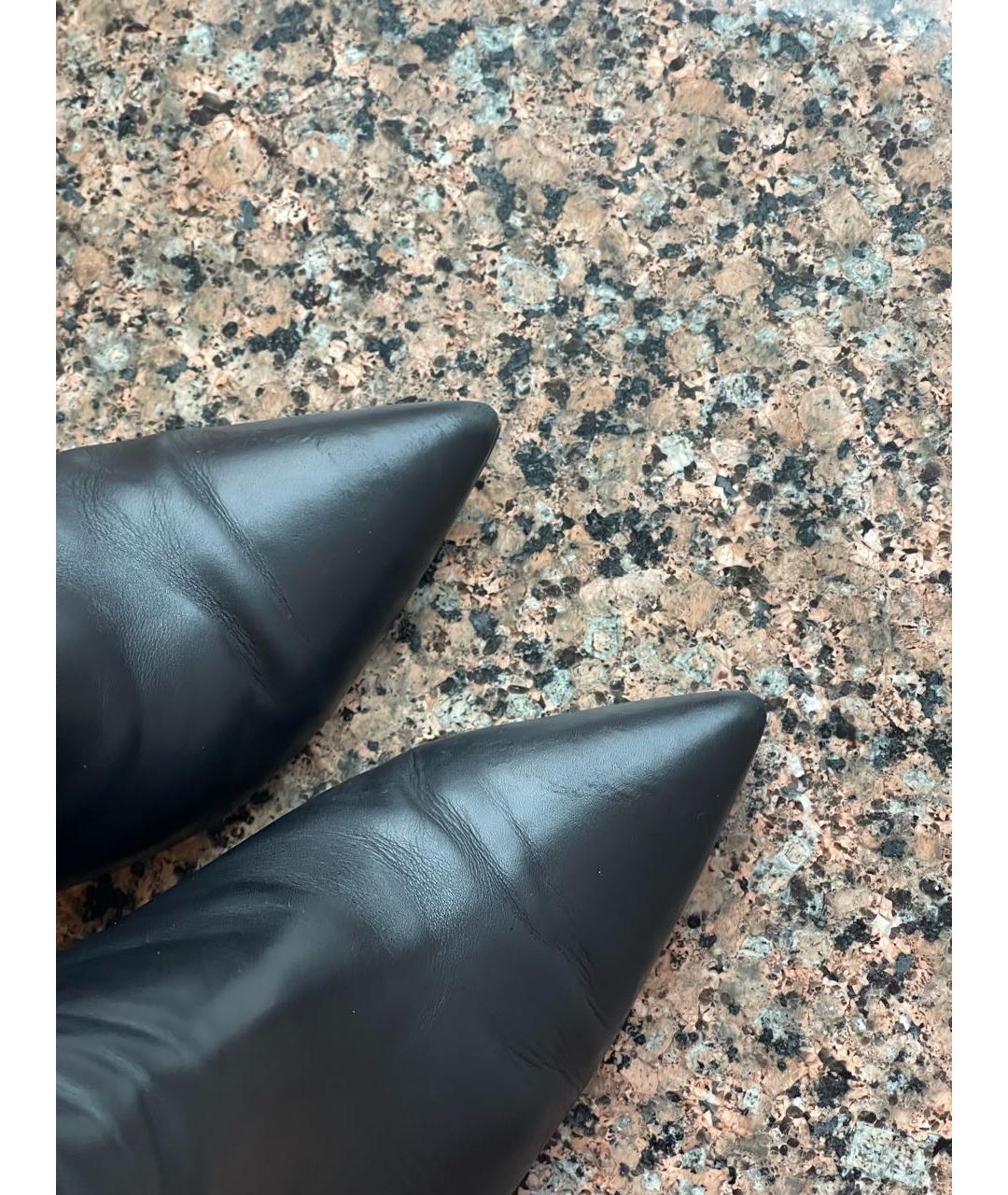 GIANVITO ROSSI Черные кожаные ботильоны, фото 4