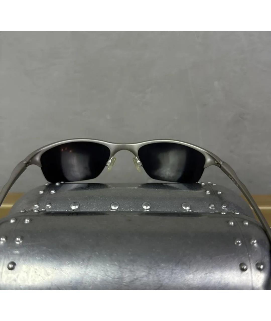 OAKLEY Серебряные металлические солнцезащитные очки, фото 6