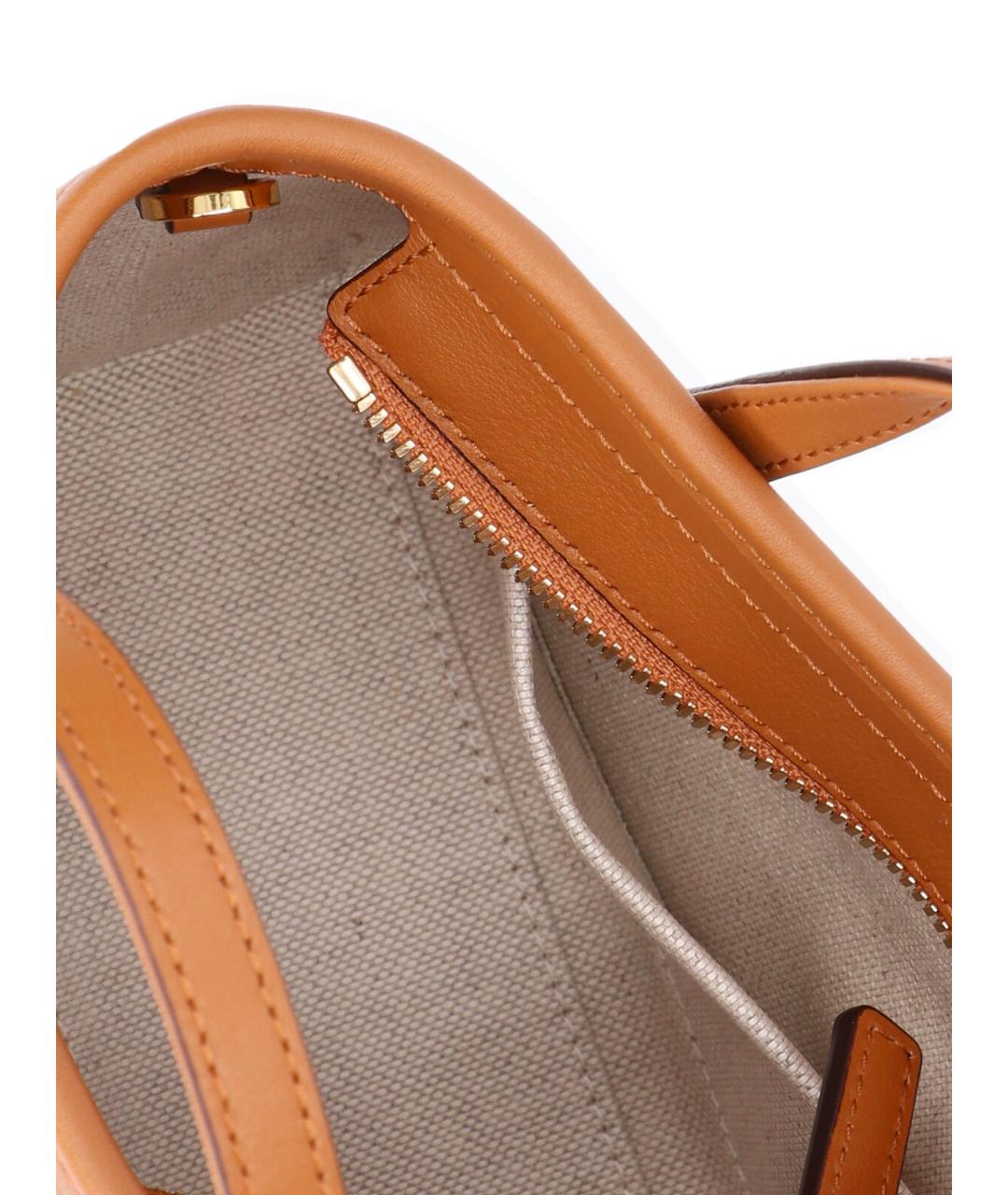 MCM Коричневая сумка с короткими ручками из искусственной кожи, фото 4