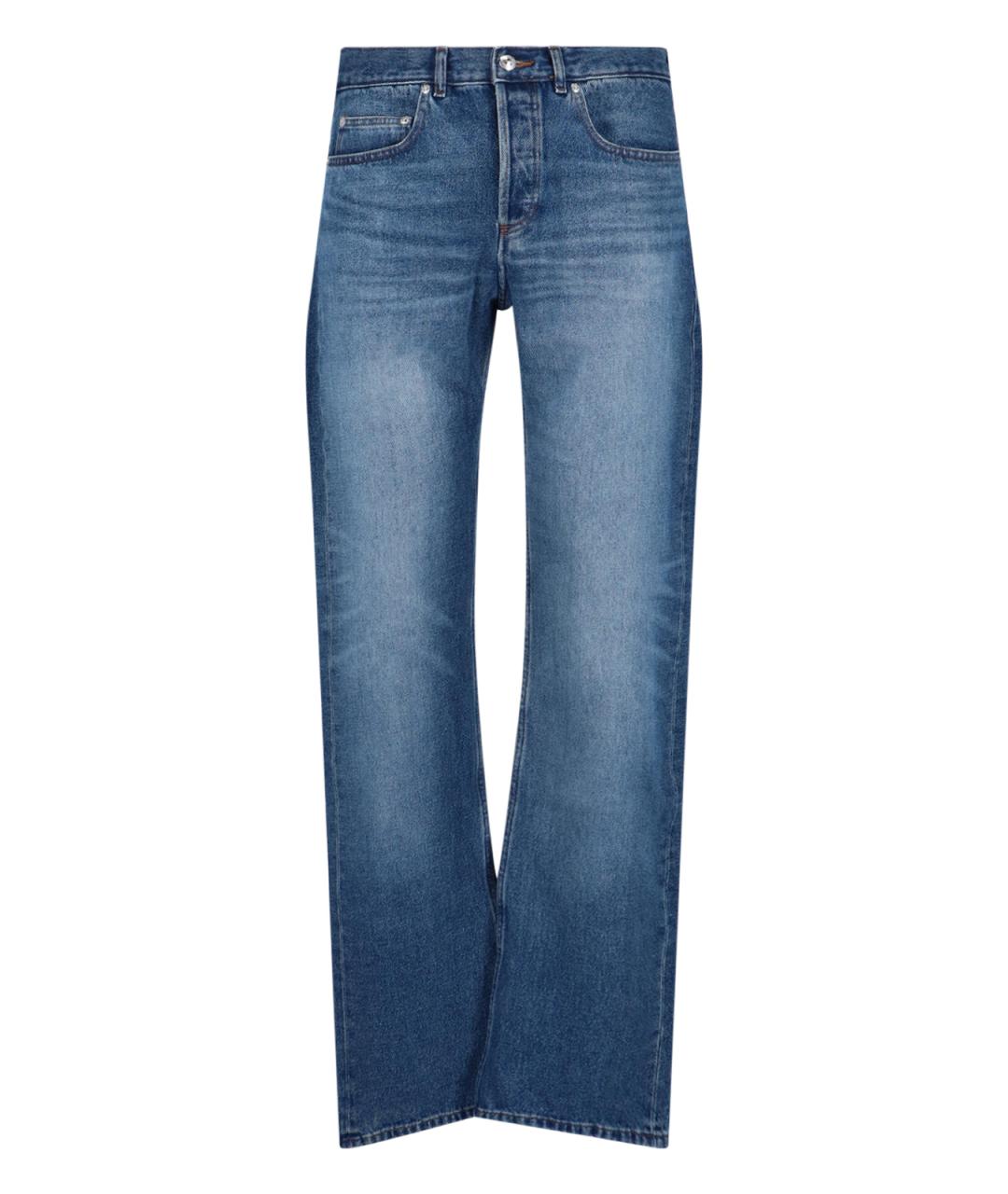 A.P.C. Синие хлопковые прямые джинсы, фото 1