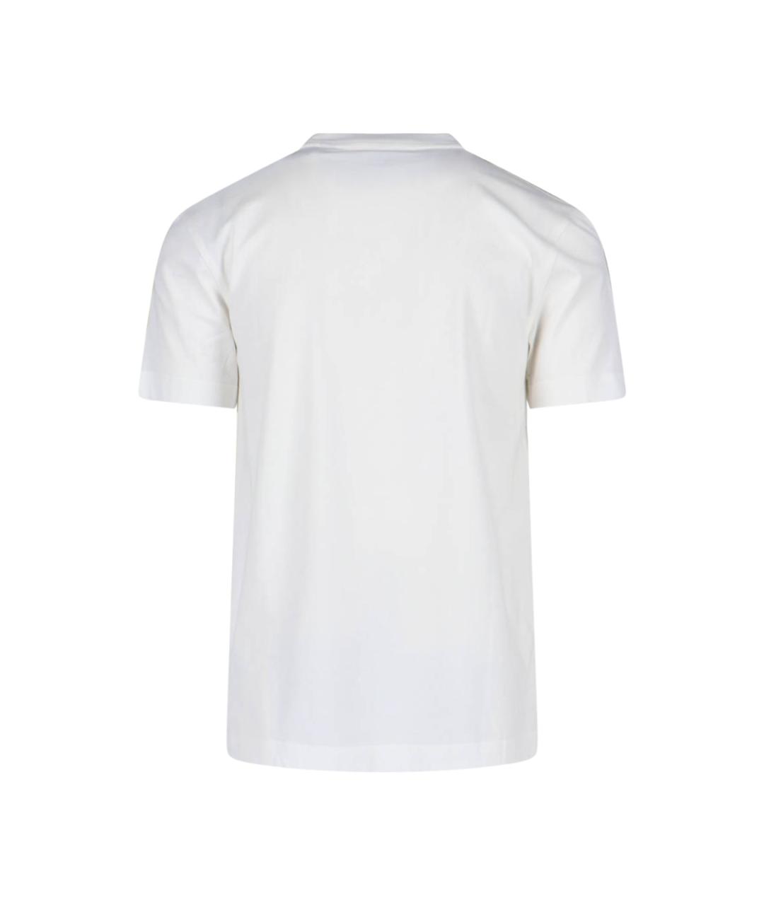 BURBERRY Белая хлопковая футболка, фото 2