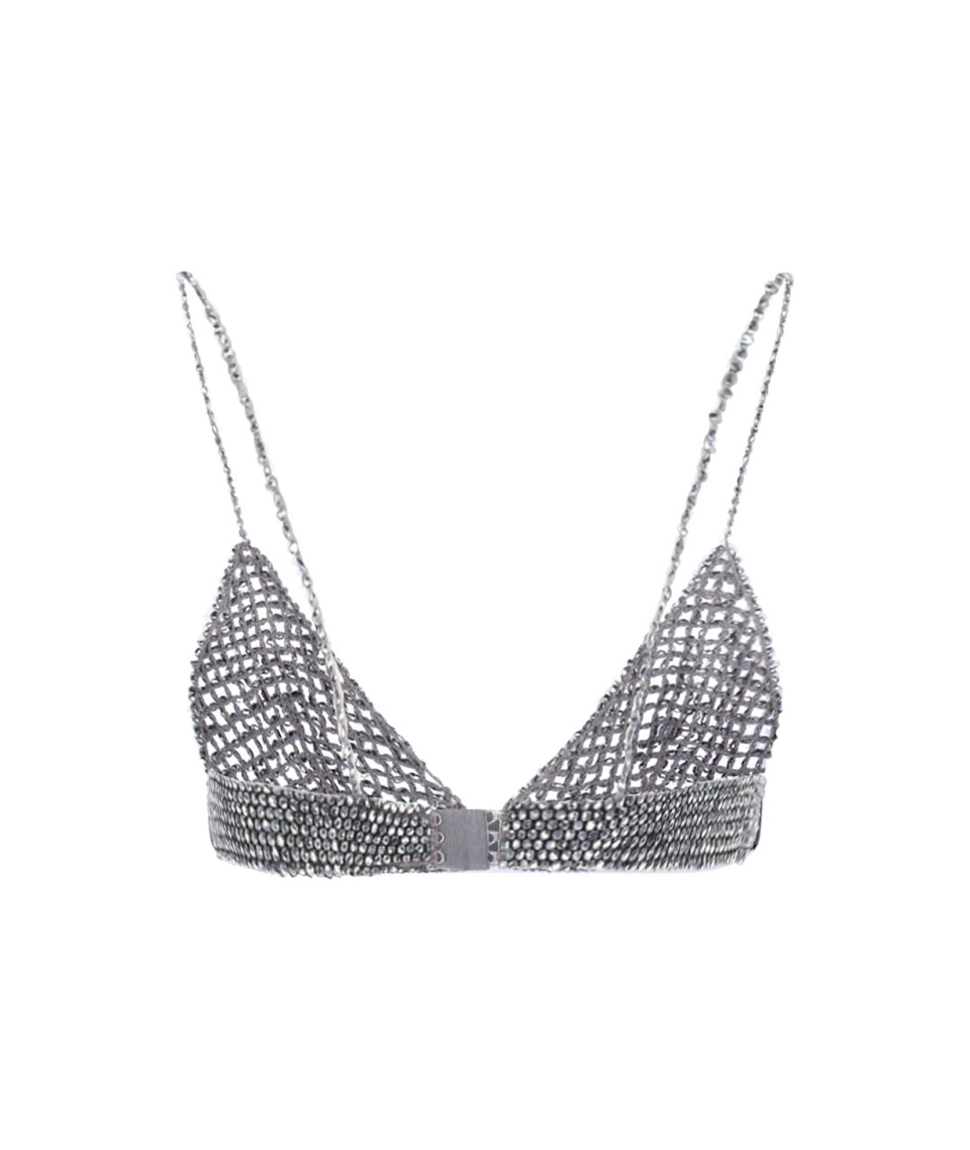 GOLDEN GOOSE DELUXE BRAND Серебрянный бюстгалтеры, фото 2