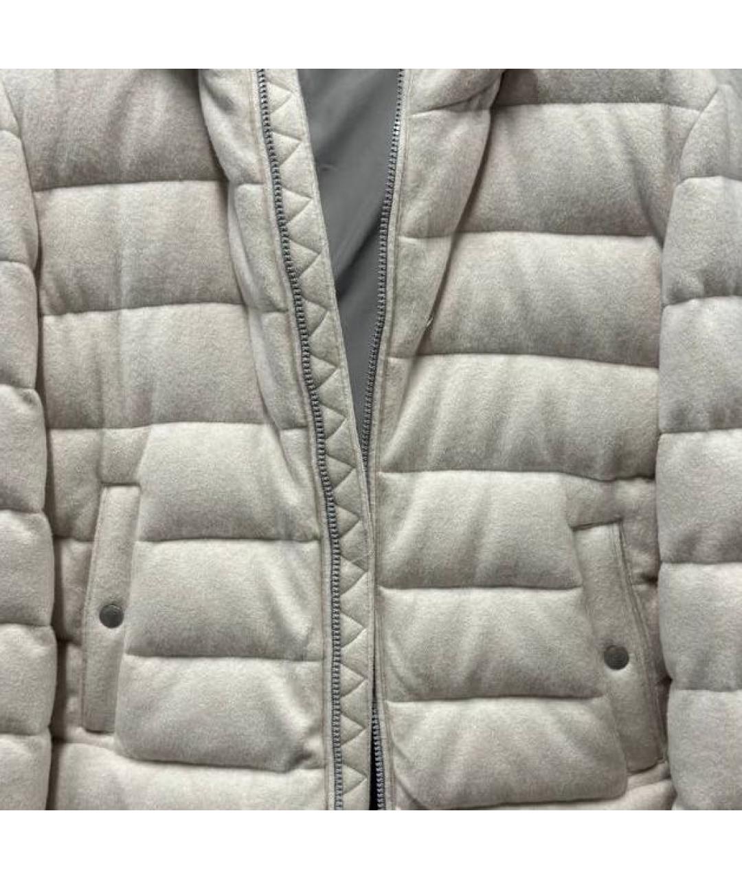 ELEVENTY Бежевый кашемировый пуховик, фото 4