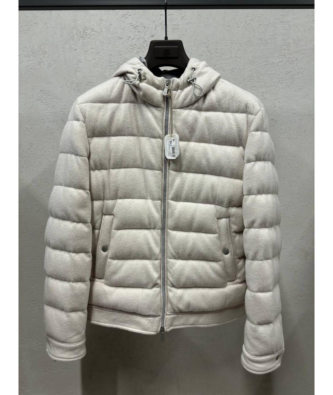 ELEVENTY Бежевый кашемировый пуховик, фото 5