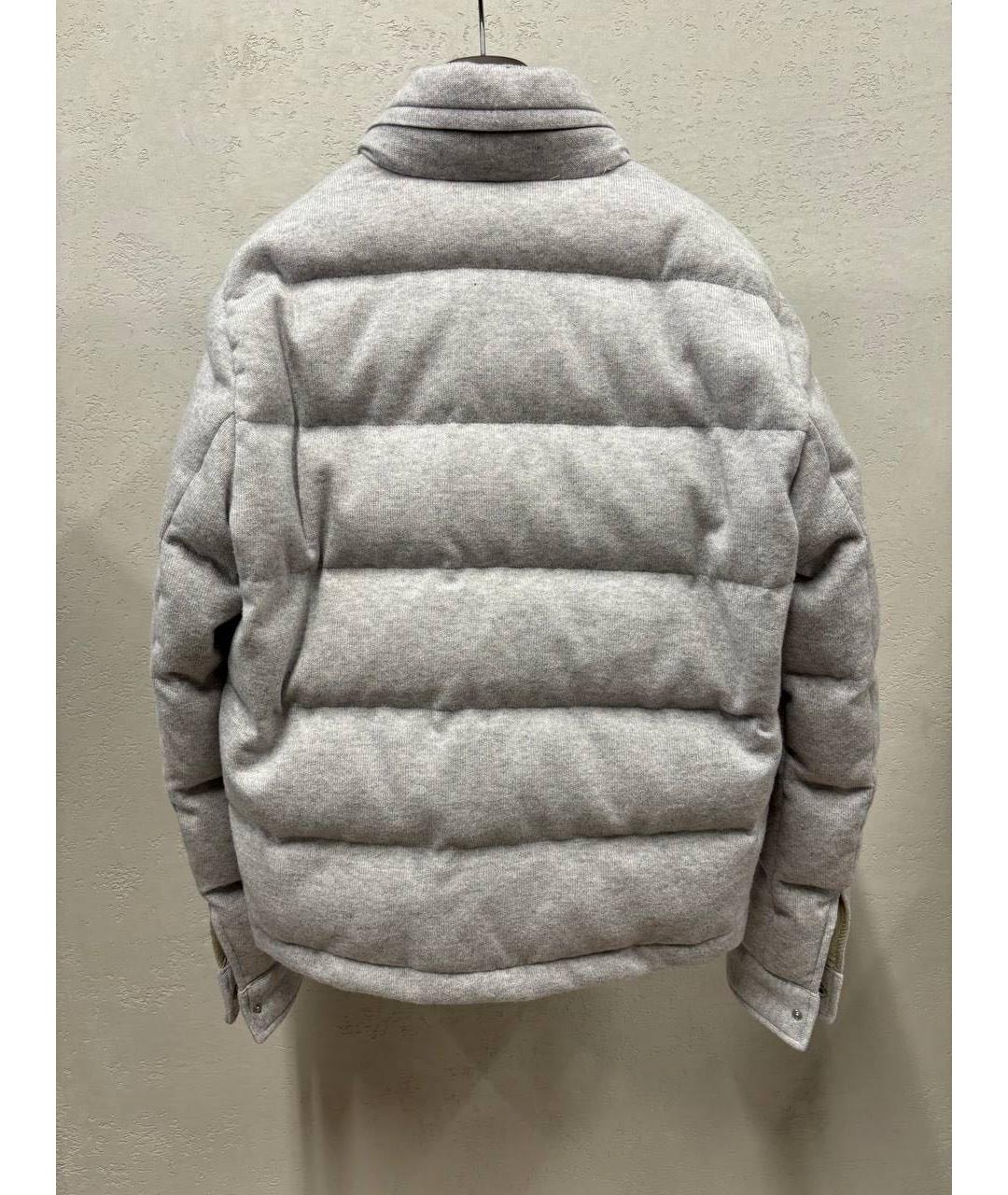 ELEVENTY Серый кашемировый пуховик, фото 2