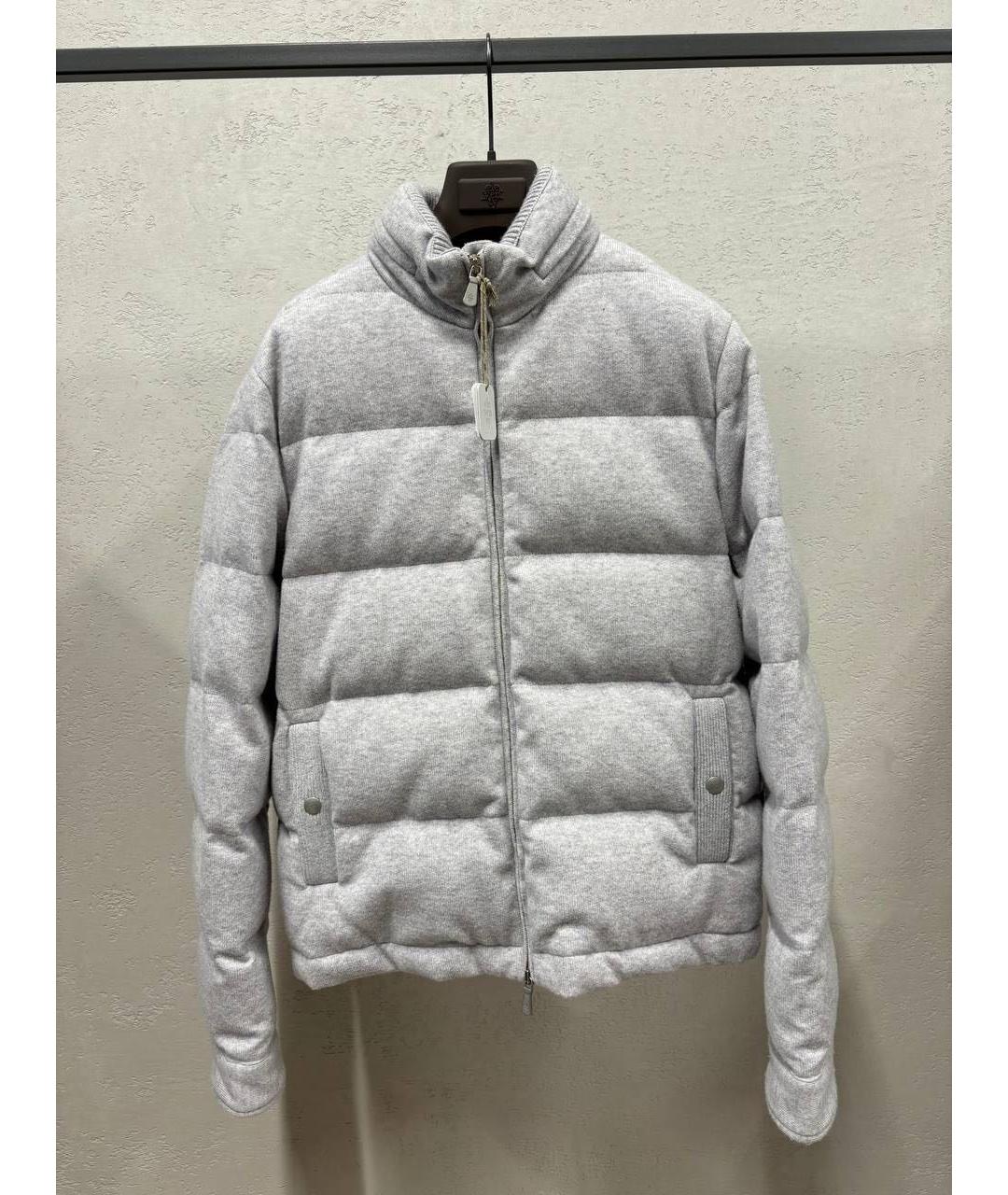 ELEVENTY Серый кашемировый пуховик, фото 5