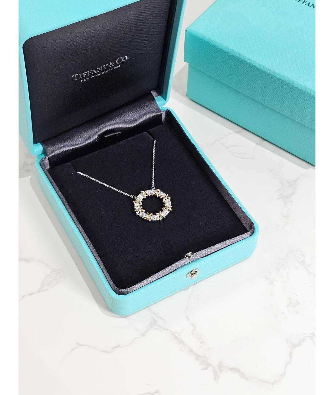 TIFFANY&CO Серебряное платиновое колье, фото 4