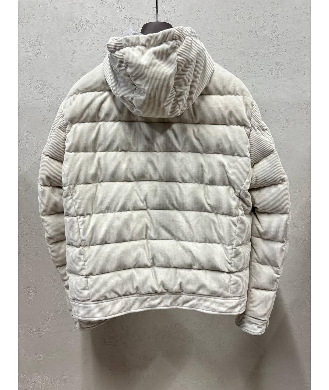 ELEVENTY Белый хлопковый пуховик, фото 2