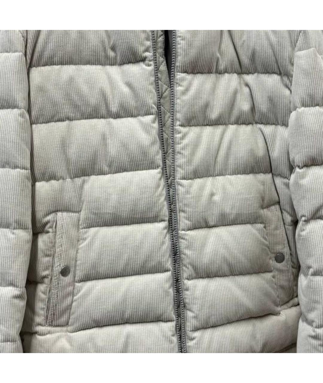 ELEVENTY Белый хлопковый пуховик, фото 4