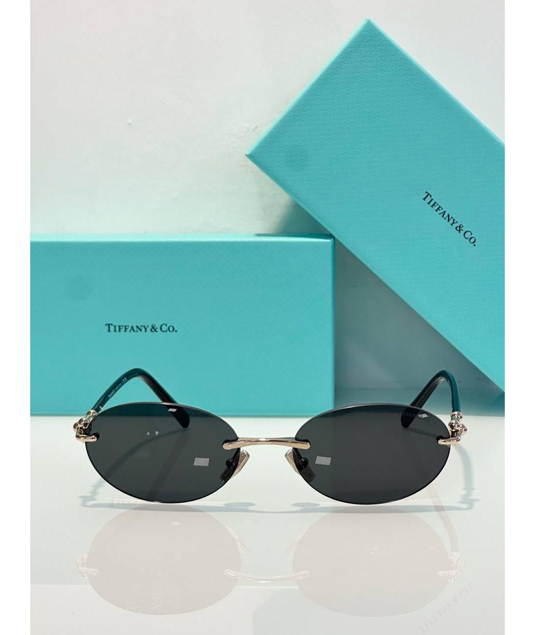 TIFFANY&CO Черные пластиковые солнцезащитные очки, фото 2