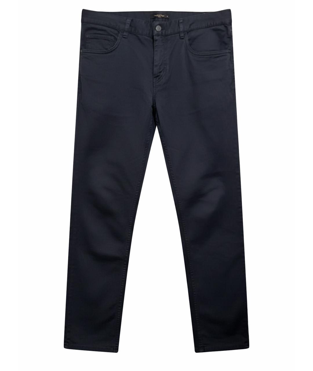 PRADA Черные хлопко-эластановые прямые джинсы, фото 1