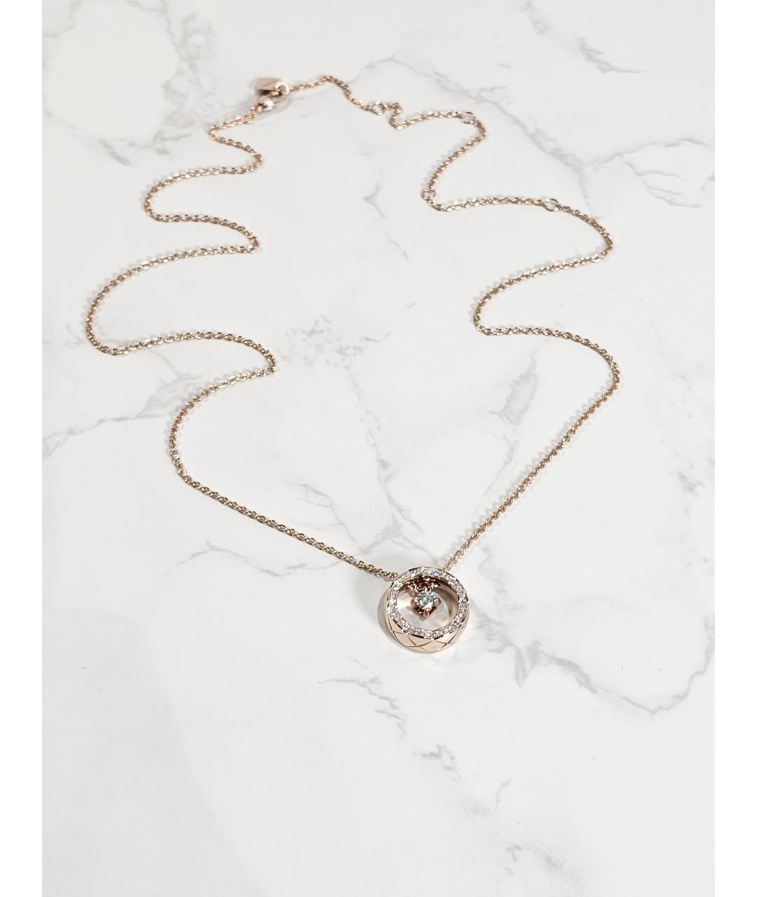 CHANEL Золотое колье из розового золота, фото 2