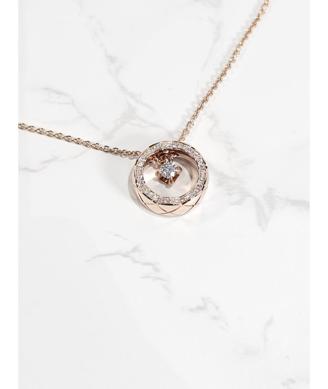 CHANEL Золотое колье из розового золота, фото 3