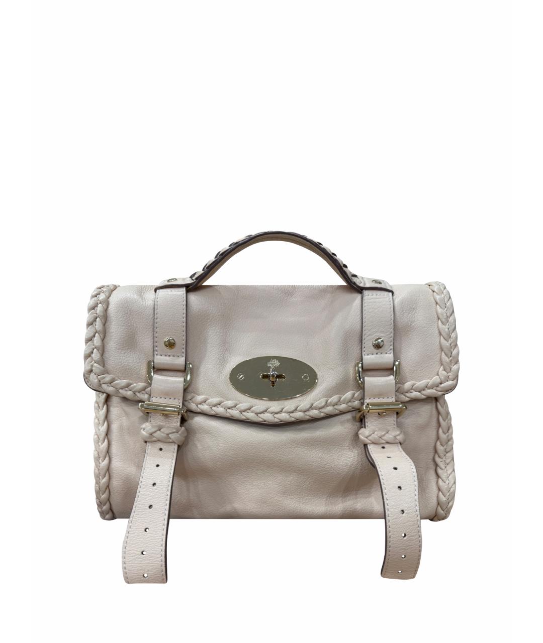 MULBERRY Бежевая кожаная сумка тоут, фото 1