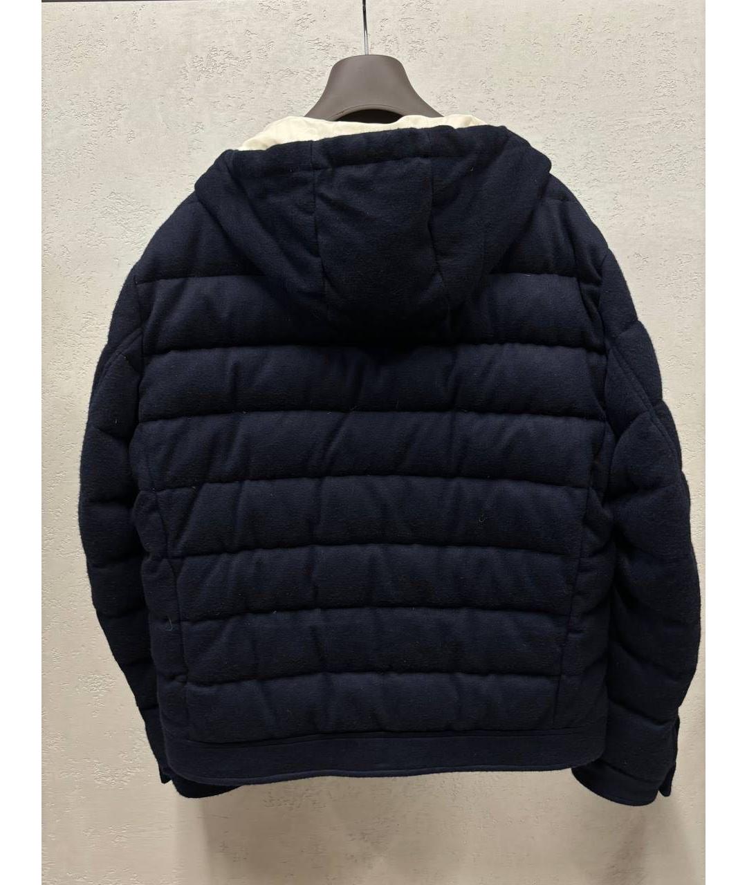 ELEVENTY Темно-синий кашемировый пуховик, фото 2