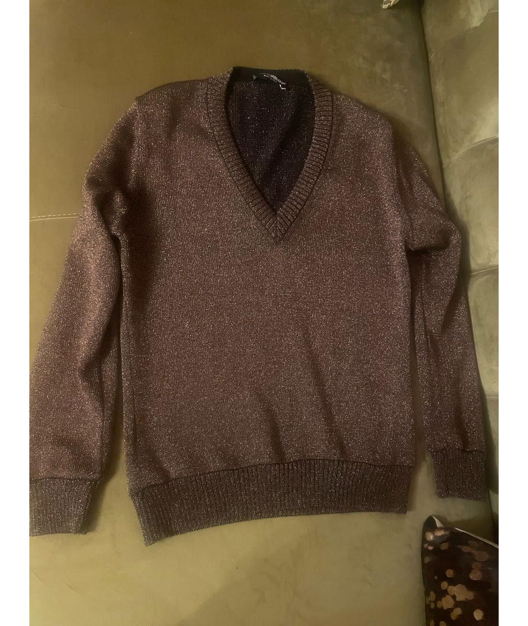 DOLCE&GABBANA Коричневый шерстяной джемпер / свитер, фото 5