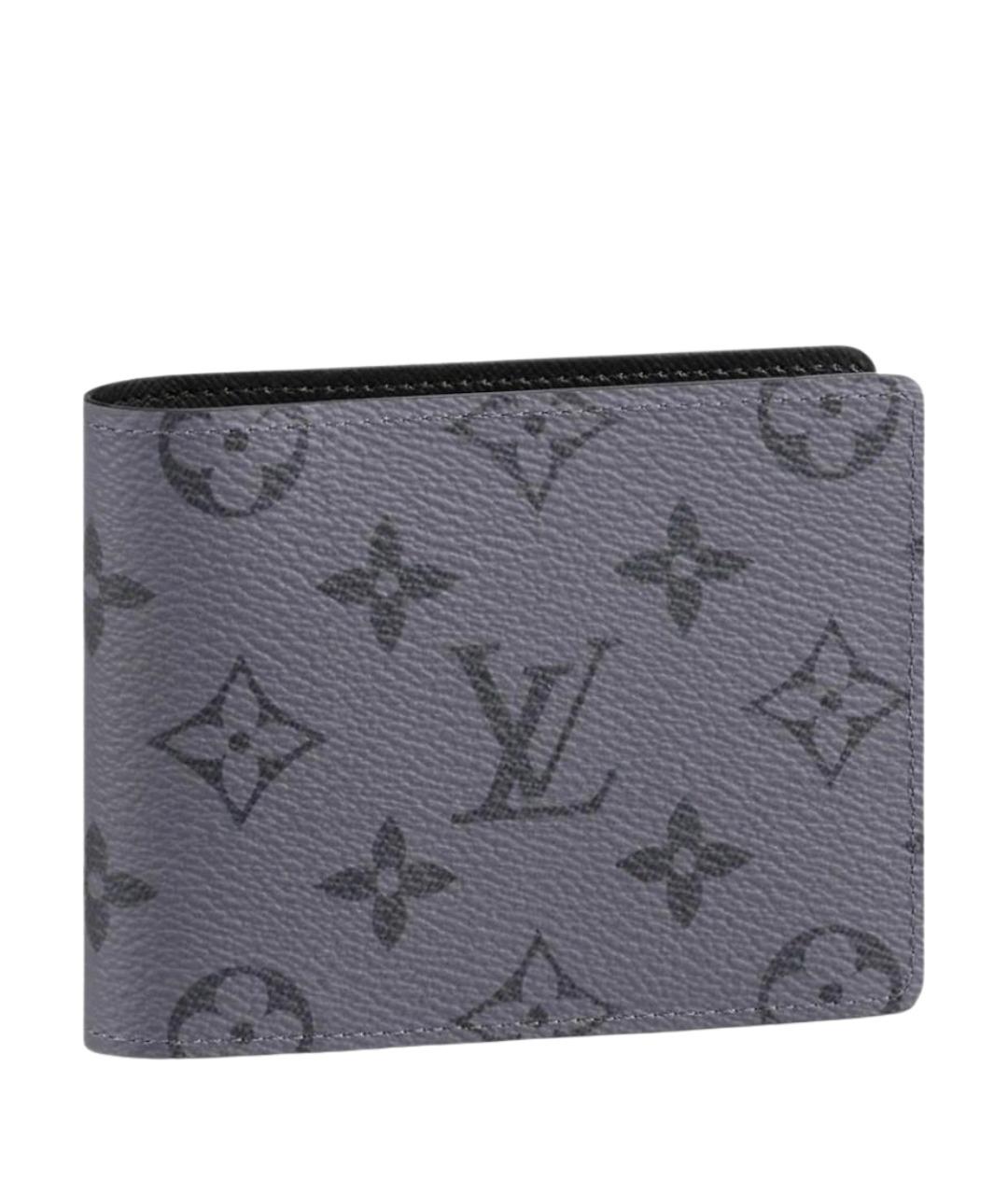 LOUIS VUITTON Серый кожаный кошелек, фото 1