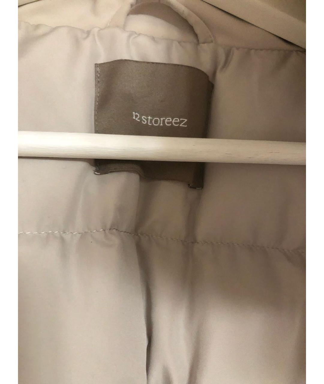 12 STOREEZ Бежевый полиэстеровый пуховик, фото 3