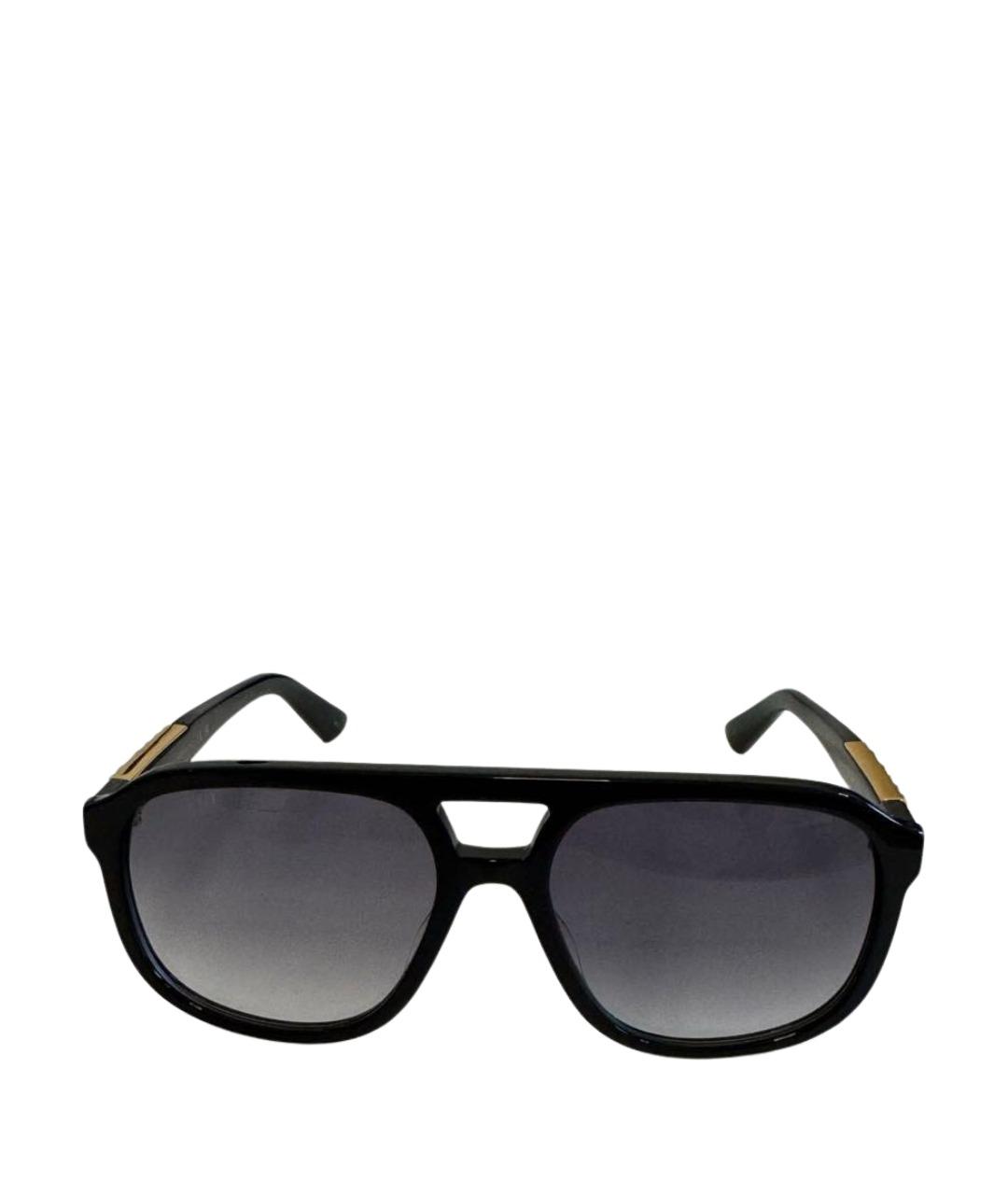 GUCCI Черные пластиковые солнцезащитные очки, фото 1