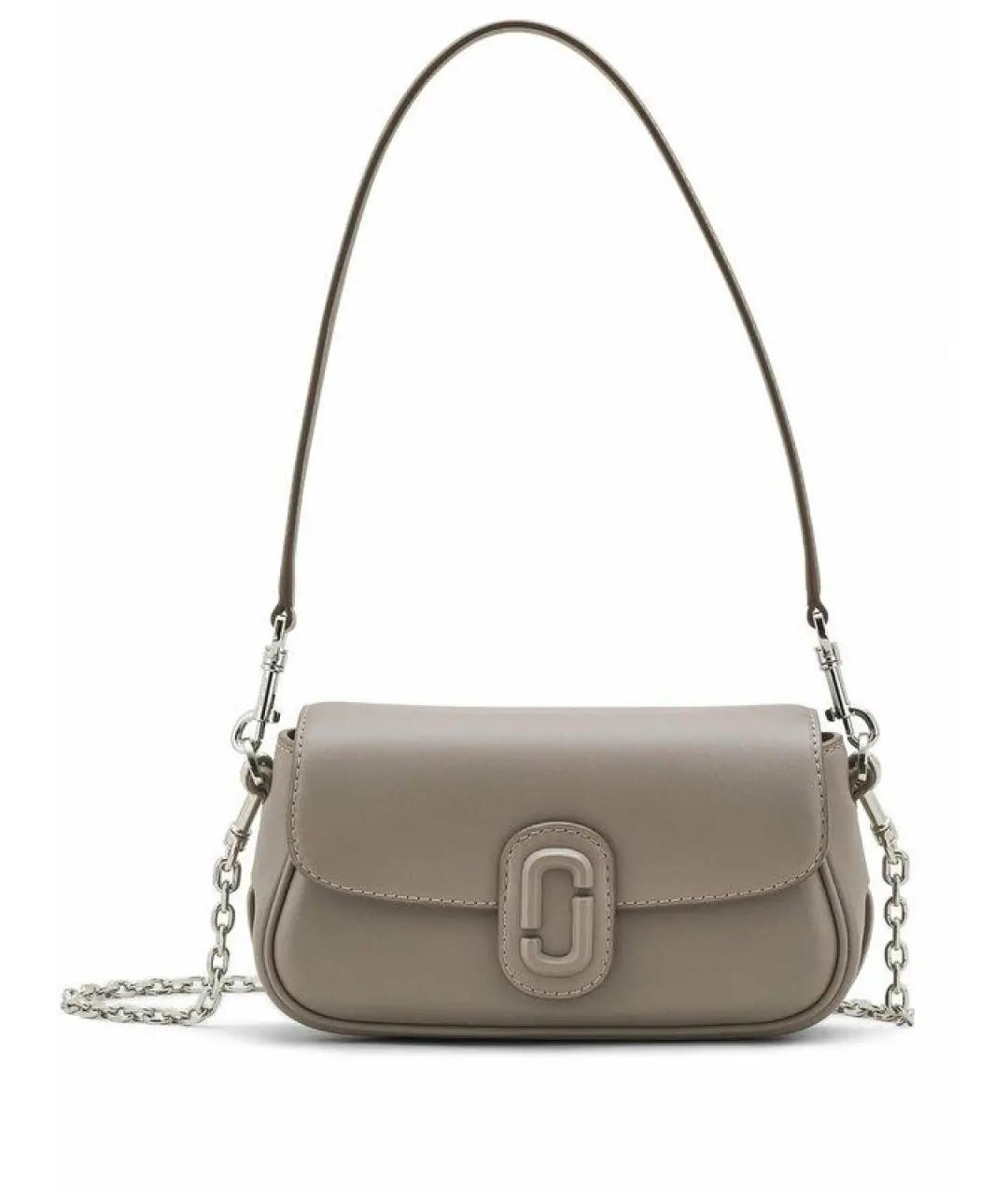 MARC JACOBS Серая кожаная сумка через плечо, фото 8