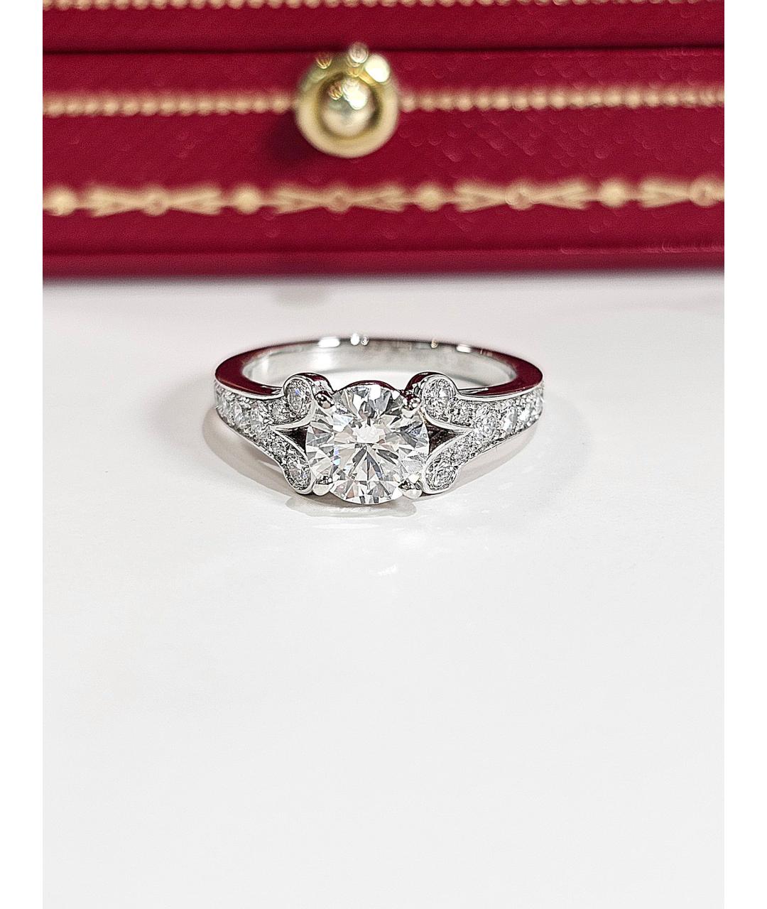 CARTIER Серебряное платиновое кольцо, фото 2