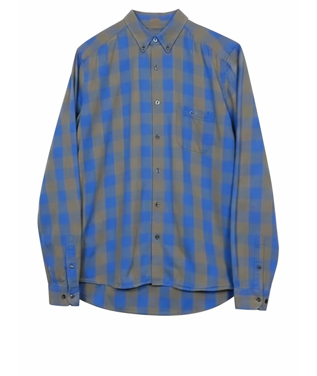 LACOSTE Синяя хлопковая кэжуал рубашка, фото 1